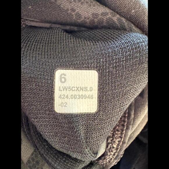 Lululemon Wunder Train High Rise 25” Hidden Heritage Lace Black Size 6 NWT - Picture 7 of 7